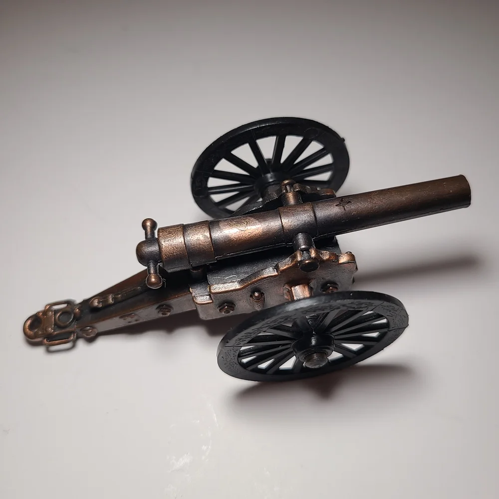 Bronze Submarine and Cannon Pencil Sharpener